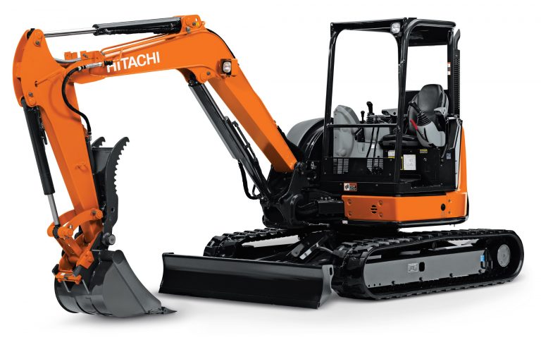 HITACHI Compact Excavator - Front right angle