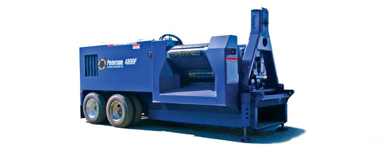 PETERSON Flail 4800F Chain Flail Debarker - Capable of processing multiple logs from 2 to 23 inches in diameter