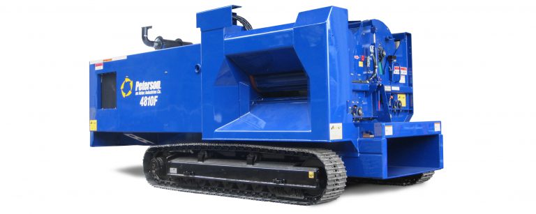PETERSON Flail 4810F Chain Flail Debarker - Capable of processing multiple logs from 2 to 23 inches in diameter