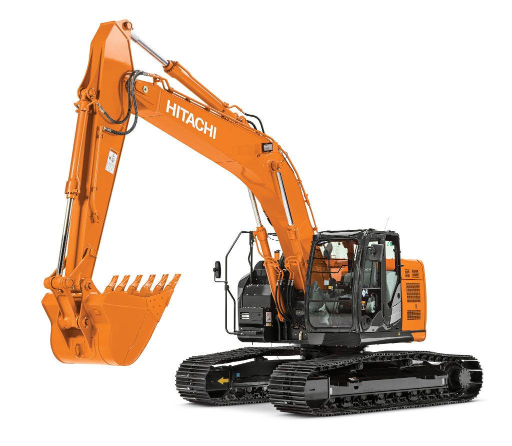 HITACHI Excavator - Digging bucket raised