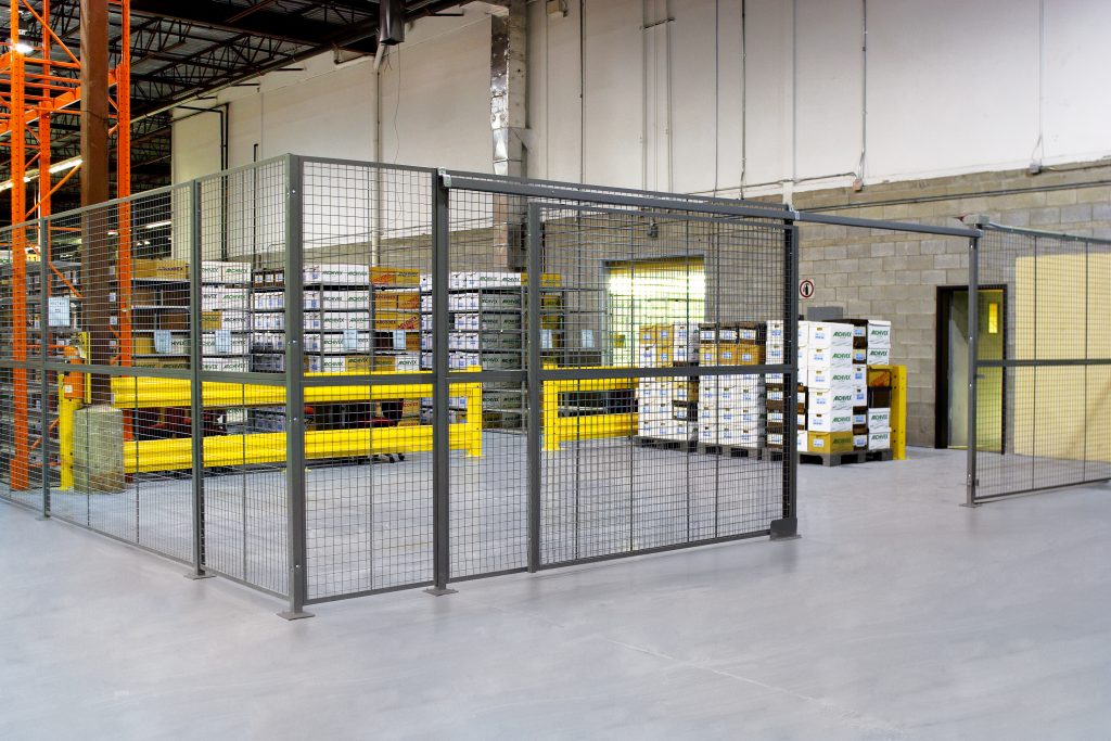 Security Cage Setup Sliding Door Open