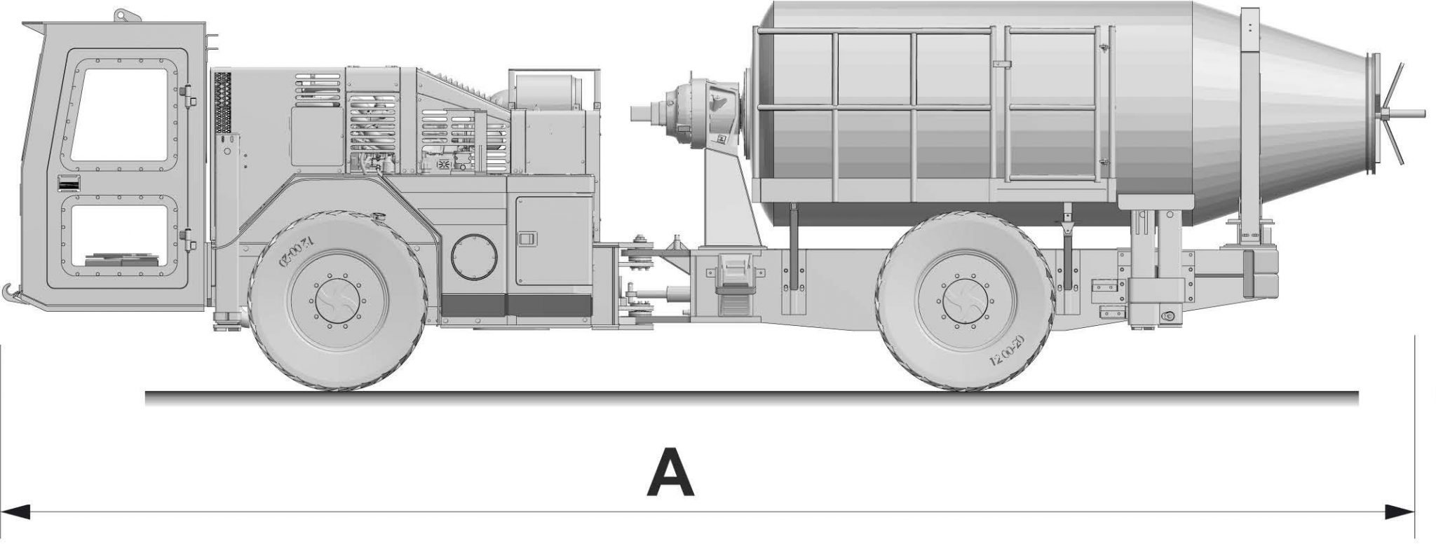 RDHSCHARF CreteMaster Diesel & Battery Electric Concrete Mixer